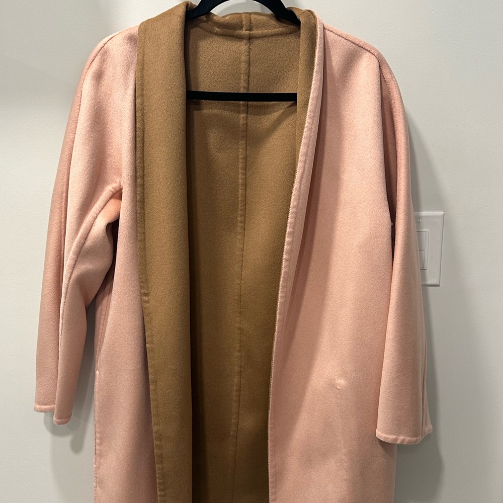 Reversible wool coat